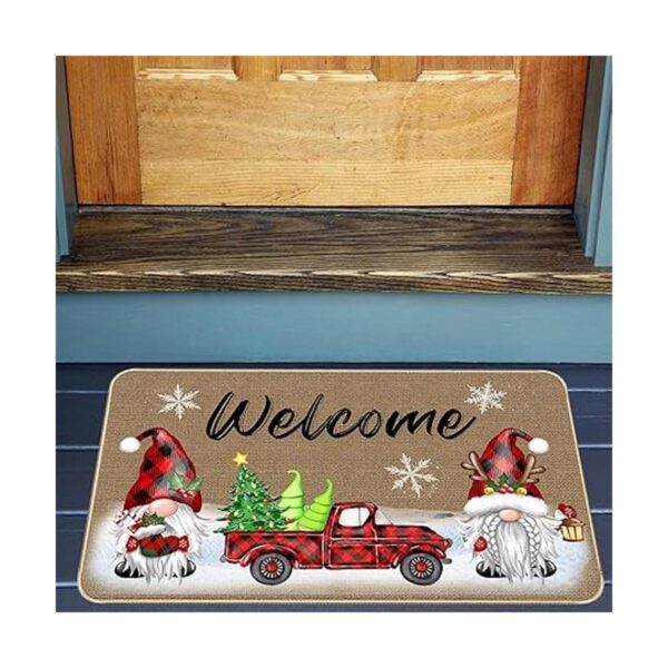 Felpudo decorativo de Navidad con diseño de gnomo Tomte de