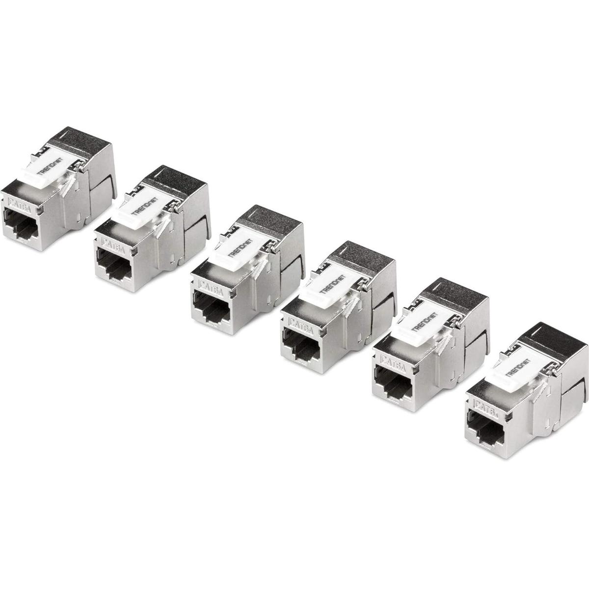 TRENDnet Paquete de 6 conectores Keystone Cat6A RJ45