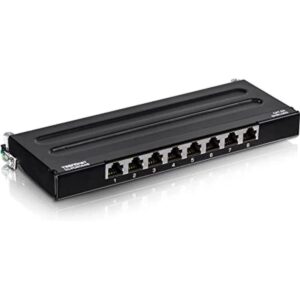 TRENDnet Panel de conexión blindado Cat6A de 8 puertos_1