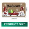 Felpudo decorativo de Navidad con diseño de gnomo Tomte de
