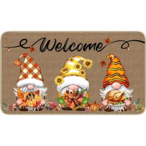 TREWAVE Tapete decorativo de bienvenida para otoño diseño