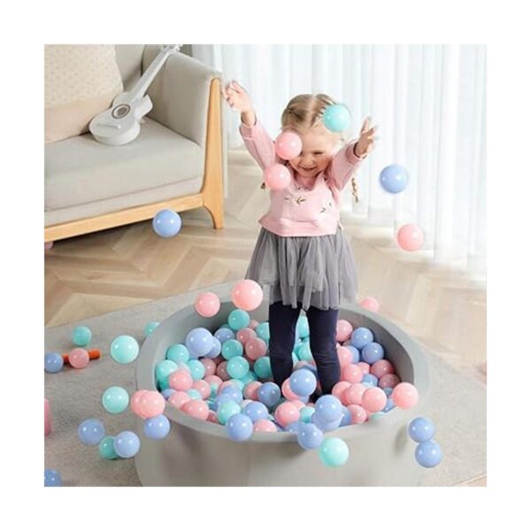 TRENDBOX 100 pelotas de plástico suave de colores pastel_6