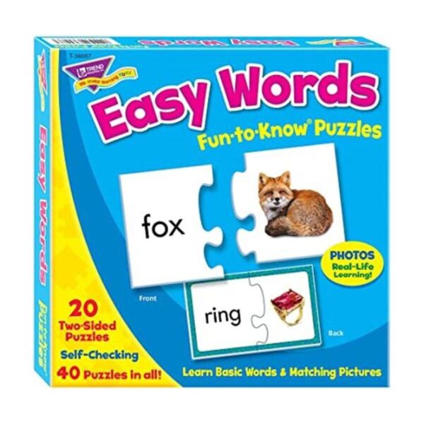 Trend Enterprises FuntoKnow Puzzles Easy Words Learn_1