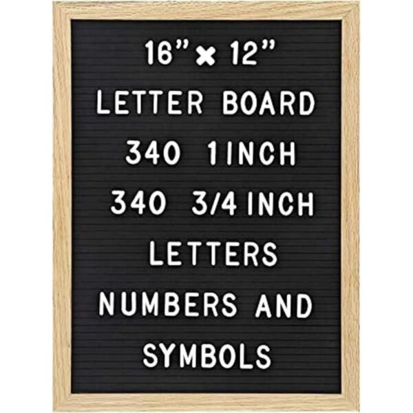 Tablero de letras de fieltro con 680 letras números y_1