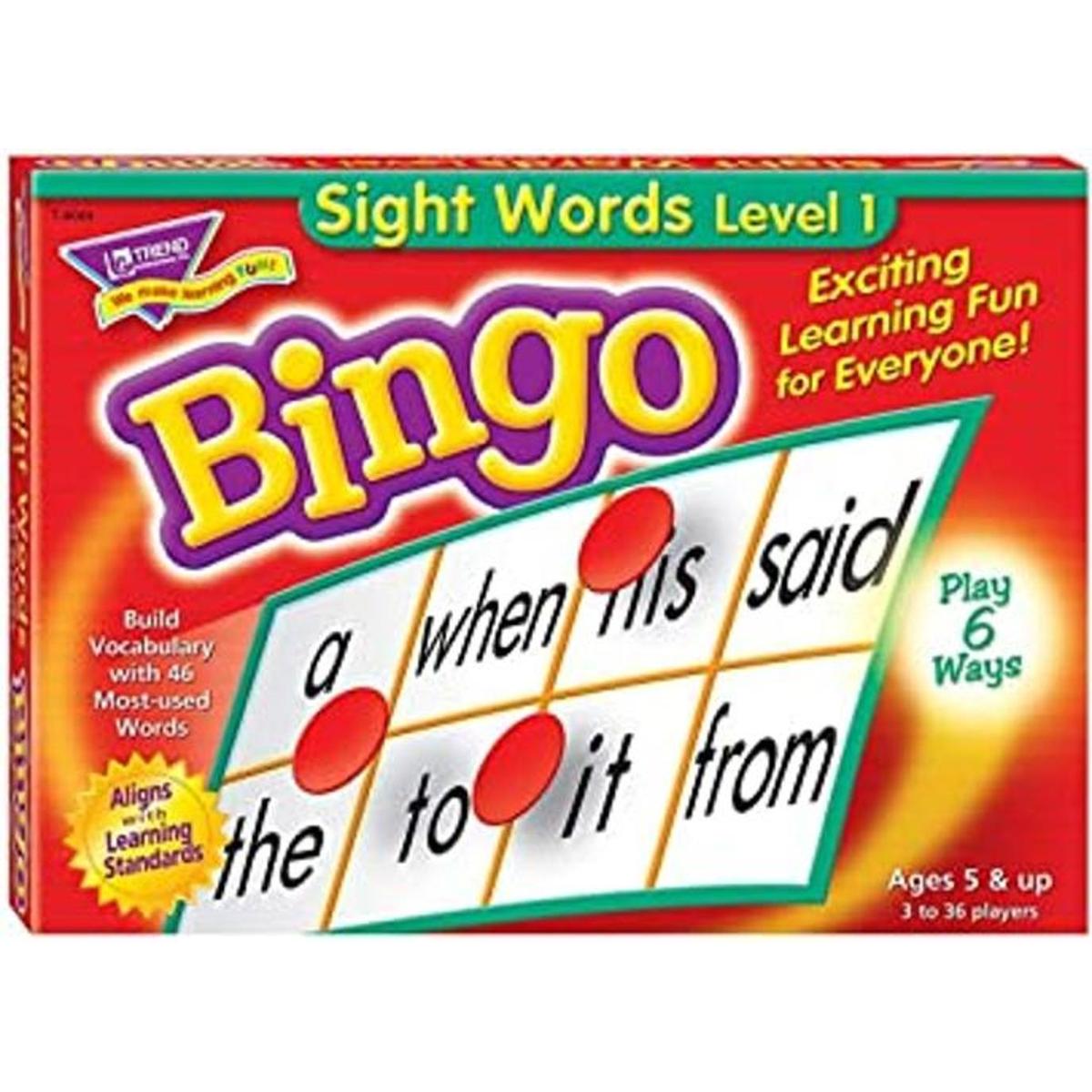 Trend Juego de bingo para jóvenes aprendices palabras