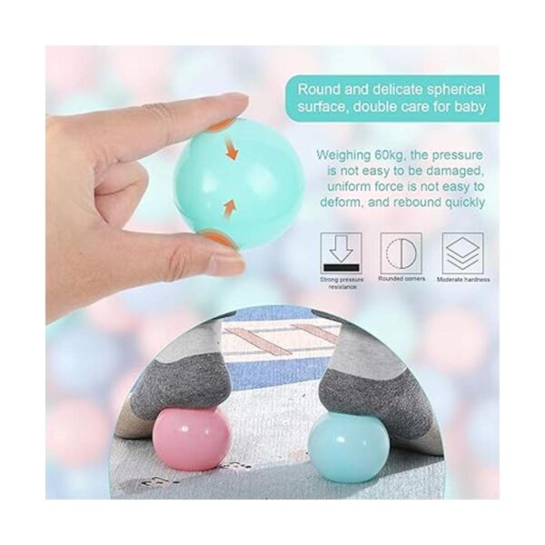 TRENDBOX 100 pelotas de plástico suave de colores pastel_4