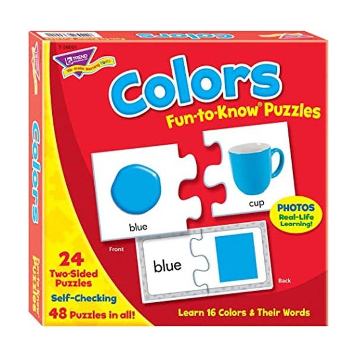 Trend Enterprises FuntoKnow Puzzles Colors Learn 16