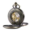 TREEWETO Reloj de bolsillo con doble cubierta de bronce_4