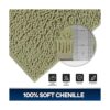 TREETONE Alfombra de baño lavable a máquina absorbente de_3