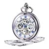 Treeweto Reloj de bolsillo mecánico diseño de dragón con_1