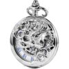 Treeweto Reloj de bolsillo mecánico diseño de dragón con_2