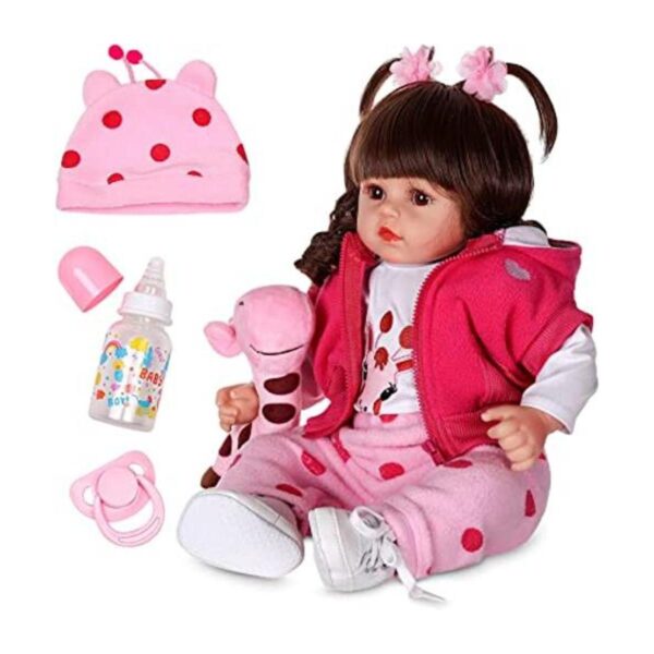 Muñecas Reborn Muñeca de bebé realista de 18 pulgadas con_1
