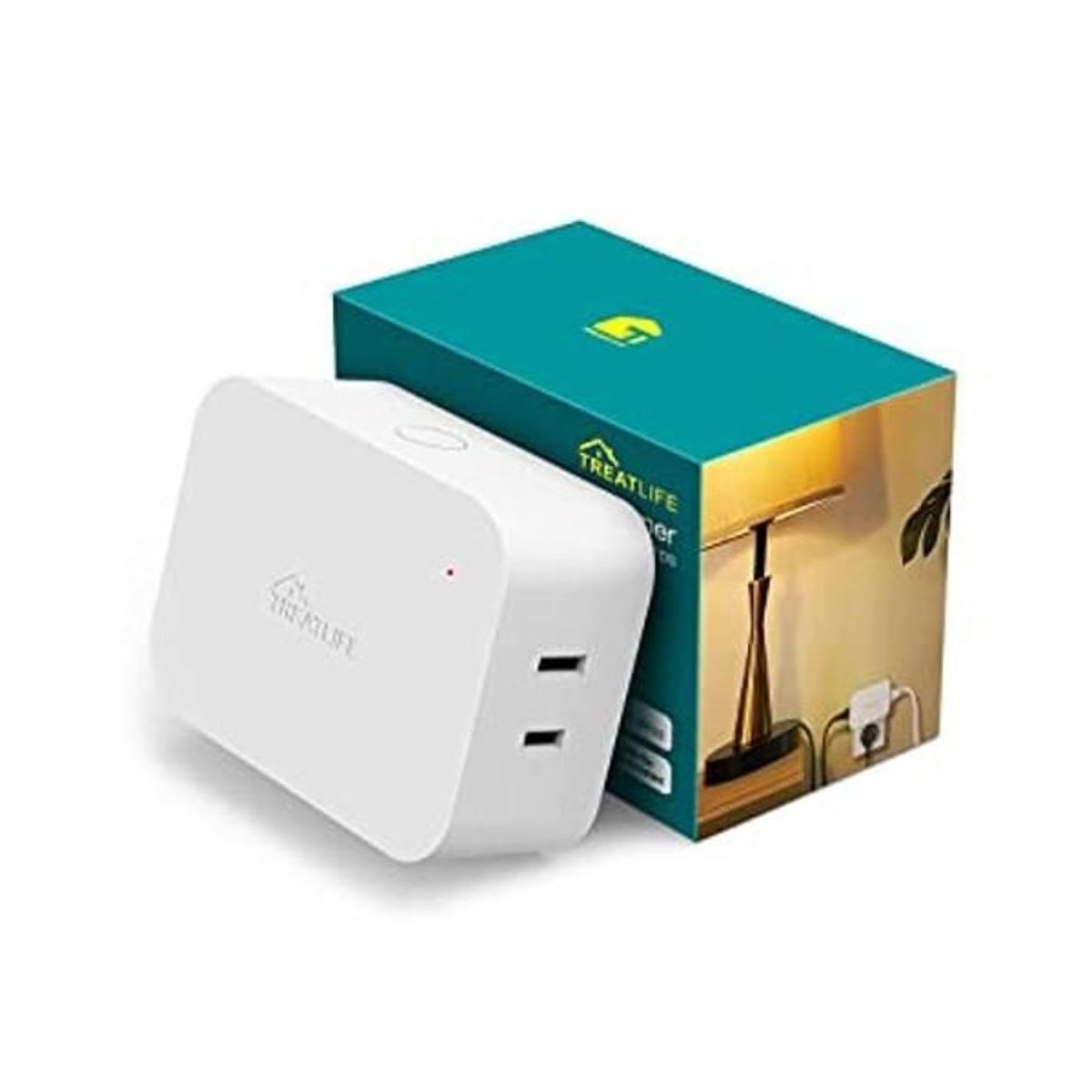Smart Dimmer Plug 1 Pack TREATLIFE Dual Outlets Plugin