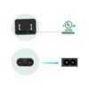 Cable de alimentación de 2 clavijas compatible con Epson_2