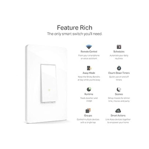 Interruptor de luz inteligente WiFi de Kasa por TPLink