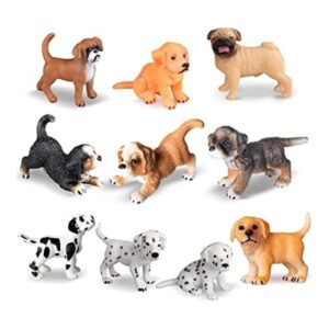 TOYMANY Juego de 10 figuras de perro realistas figuras de_1