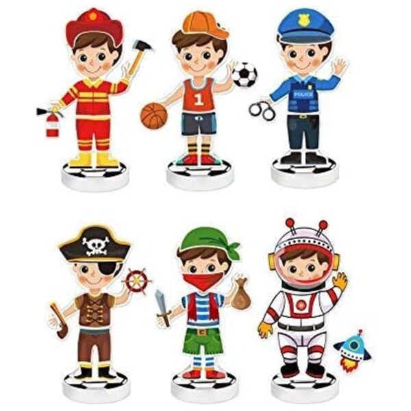 Toysters Juguete magnético de madera para disfrazarse