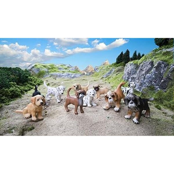 TOYMANY Juego de 10 figuras de perro realistas figuras de_2