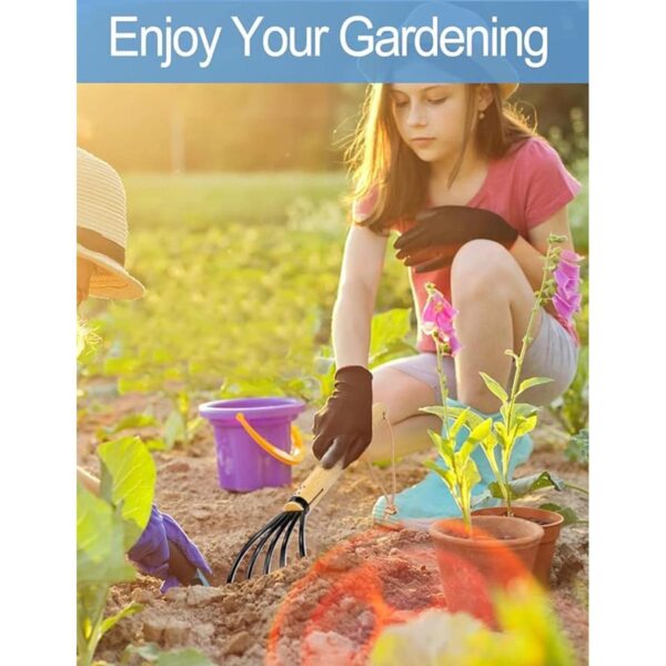 Rastrillo de garra para jardineros de 15 pulgadas acero