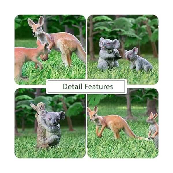 Toymany Juego de 6 figuras australianas de animales de_2