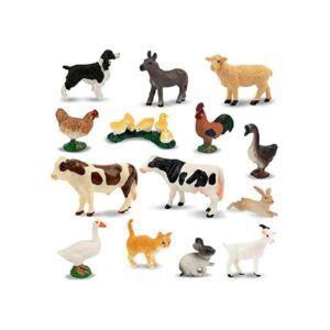 Toymany Juego de 14 figuras de animales de granja de 0.6 a_1