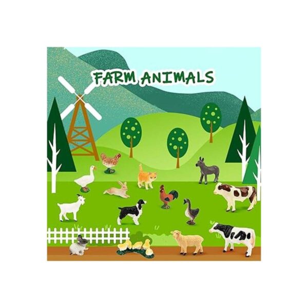 Toymany Juego de 14 figuras de animales de granja de 0.6 a_6