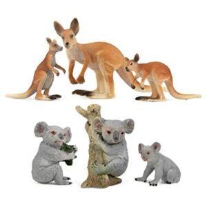 Toymany Juego de 6 figuras australianas de animales de_1