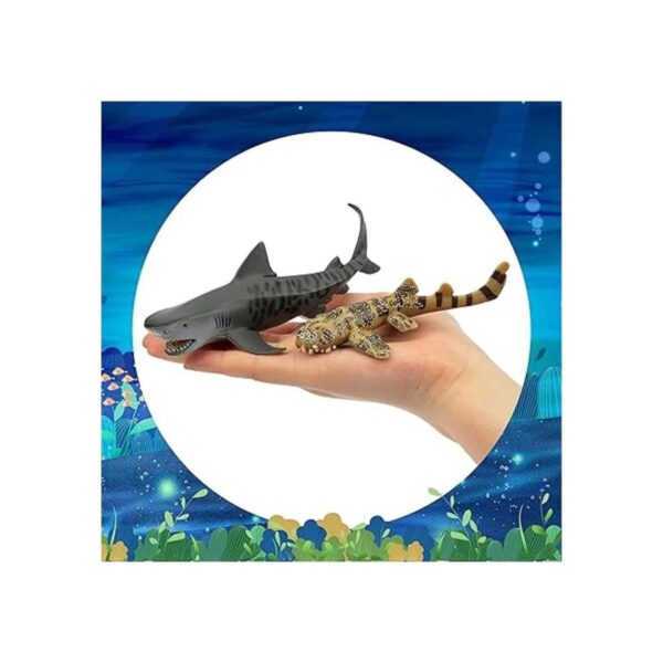 TOYMANY 8 piezas de juguetes de tiburón figuras de_4