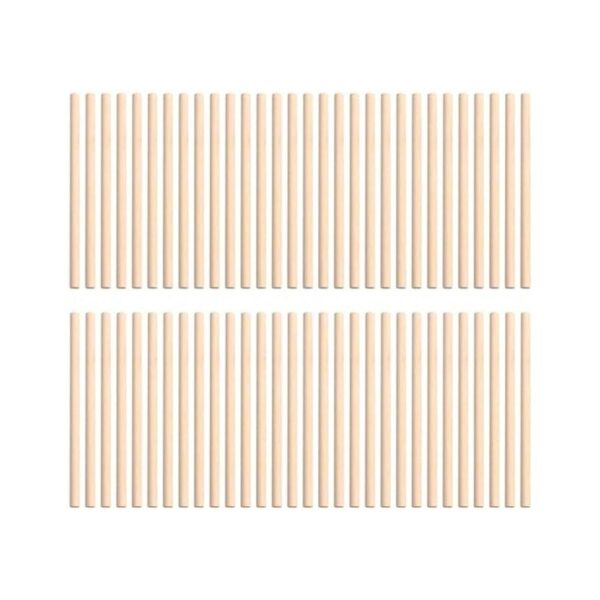TOYANDONA 100 varillas de madera sin acabar de 4 x 15_1