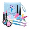 TOYLI Juego de maquillaje lavable de sirena para niños