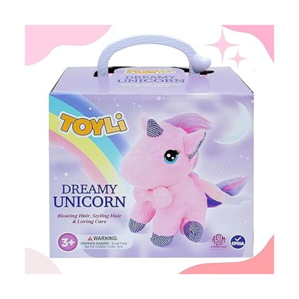 TOYLI Unicornio de peluche con jaula portadora juego de 5