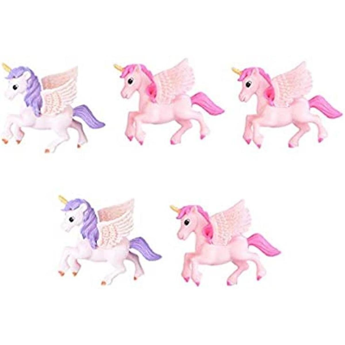 TOYANDONA 5 figuras de unicornio en miniatura de unicornio