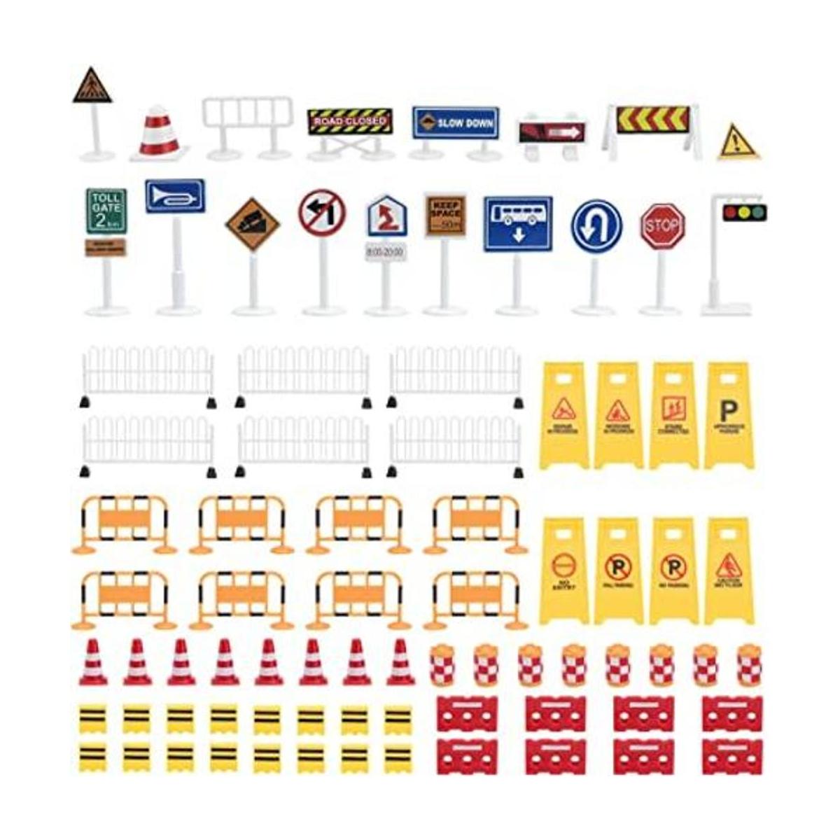 TOYANDONA 1 set de letreros de tráfico de juego letreros