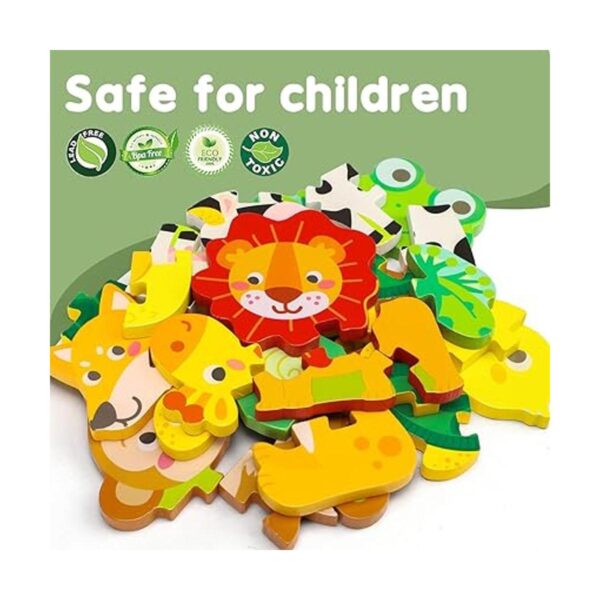 TOY Life Rompecabezas de madera para niños de 1 a 3 años_2