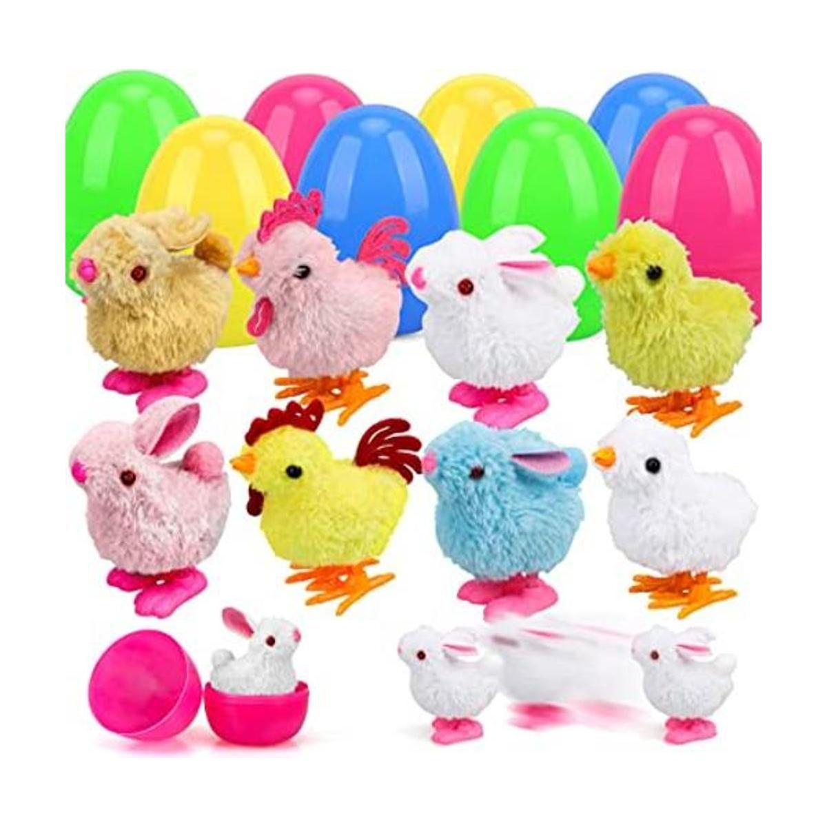 TOY Life Huevos de Pascua rellenos de pollitos y conejitos