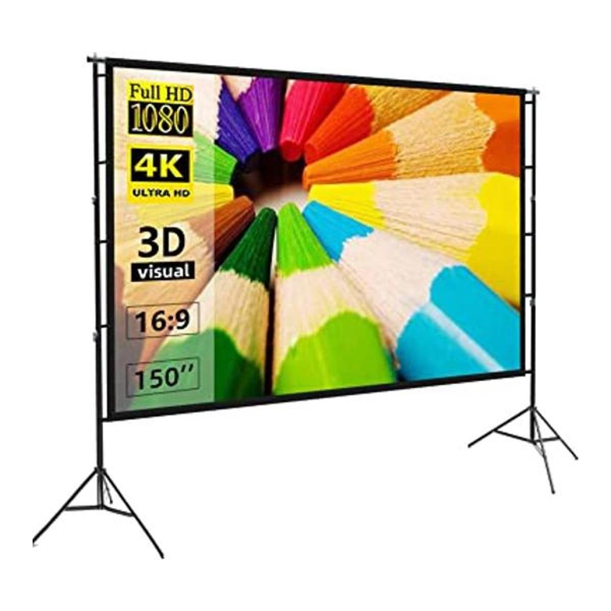 Pantalla de proyector y soporte pantalla de proyección