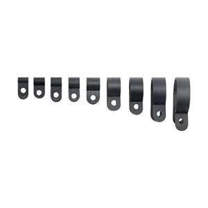TOVOT 450 clips de alambre de nailon negro tipo R clips_1