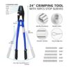 TOUGHER Herramienta de corte de crimpado manual de 24_2