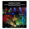 Foco LED que cambia de color para exteriores control_4