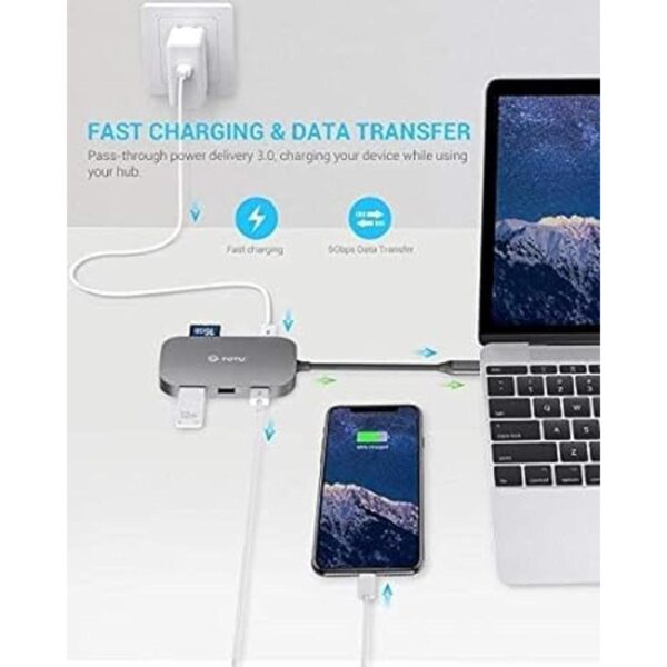 Hub USB C Hub tipo C 9 en 1 con puerto Ethernet USB C 4K_3