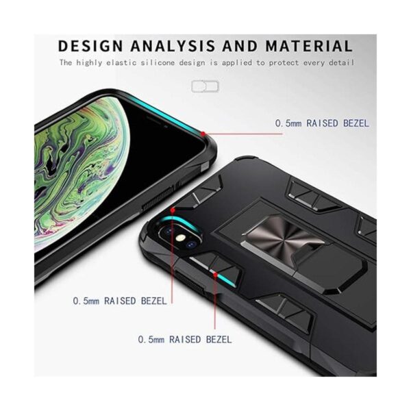 Funda para iPhone Xs Max de grado militar con protector de_3