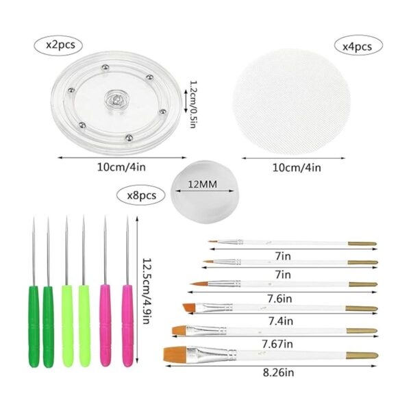 Suministros del kit de decoración de galletas que incluye_2