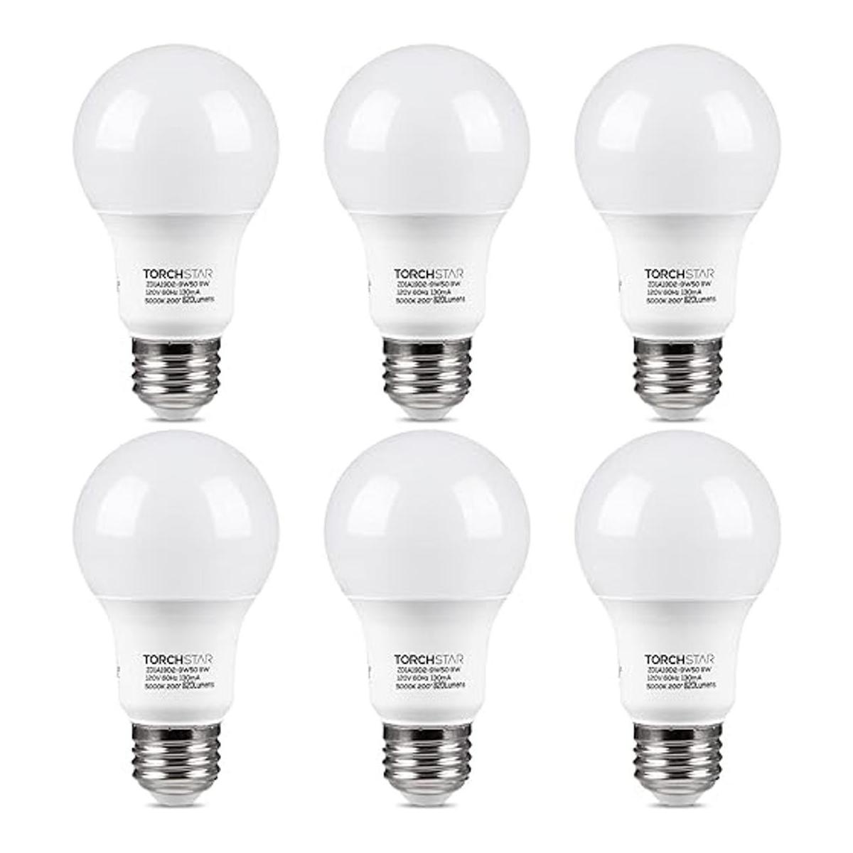 TORCHSTAR Bombillas LED A19 equivalentes a 60 W