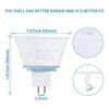 TORCHSTAR Paquete de 12 bombillas LED MR16 regulables_6