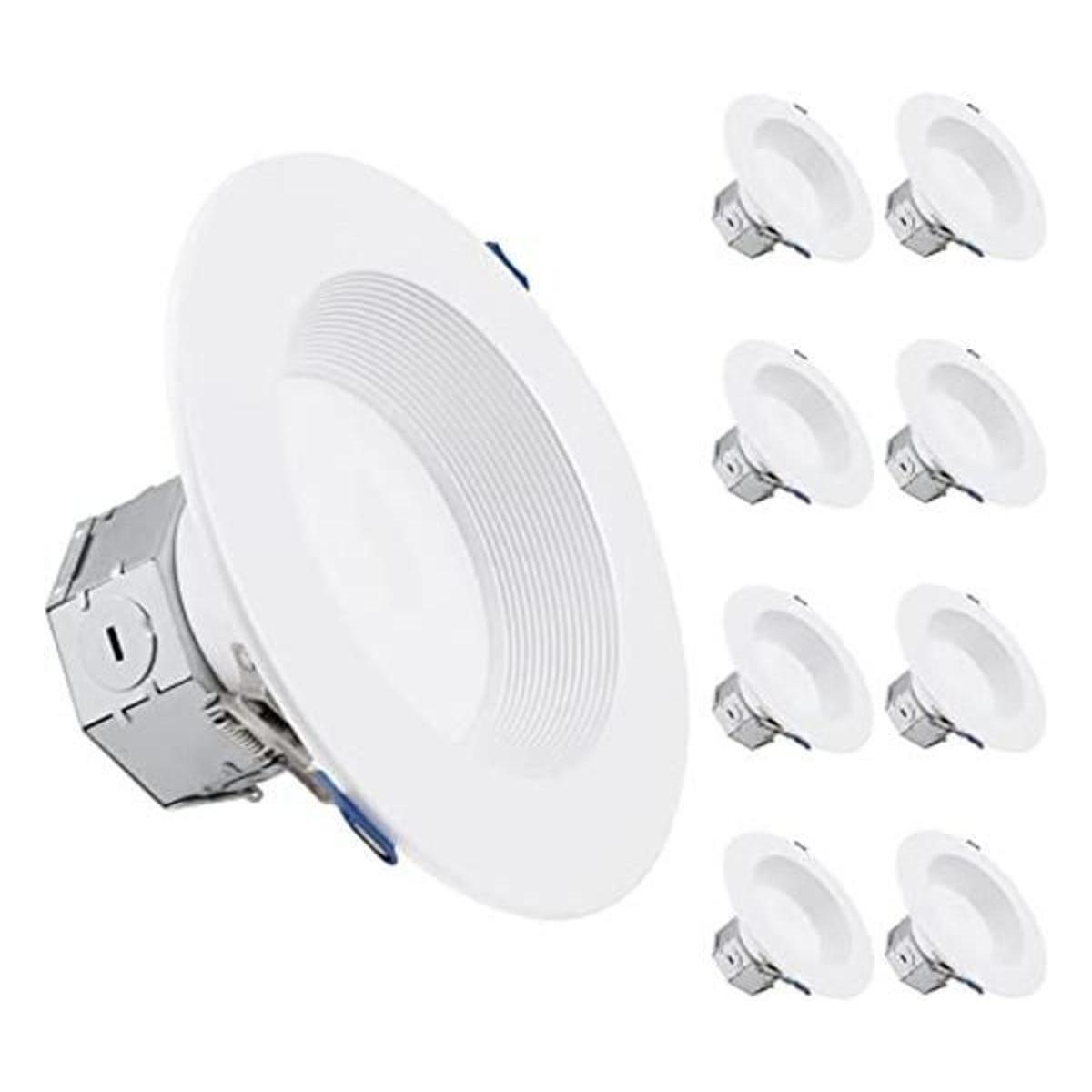 TORCHSTAR Paquete de 8 luces LED empotradas integradas sin