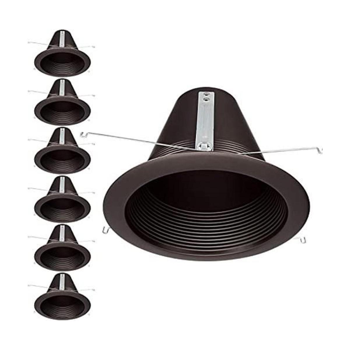 TORCHSTAR Lata empotrada de 6 pulgadas borde de deflector