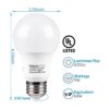 TORCHSTAR Bombillas LED A19 equivalente a 60 W_3