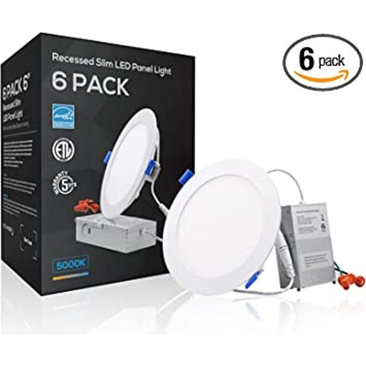 TORCHSTAR Lámpara de techo ultradelgada empotrable de 12