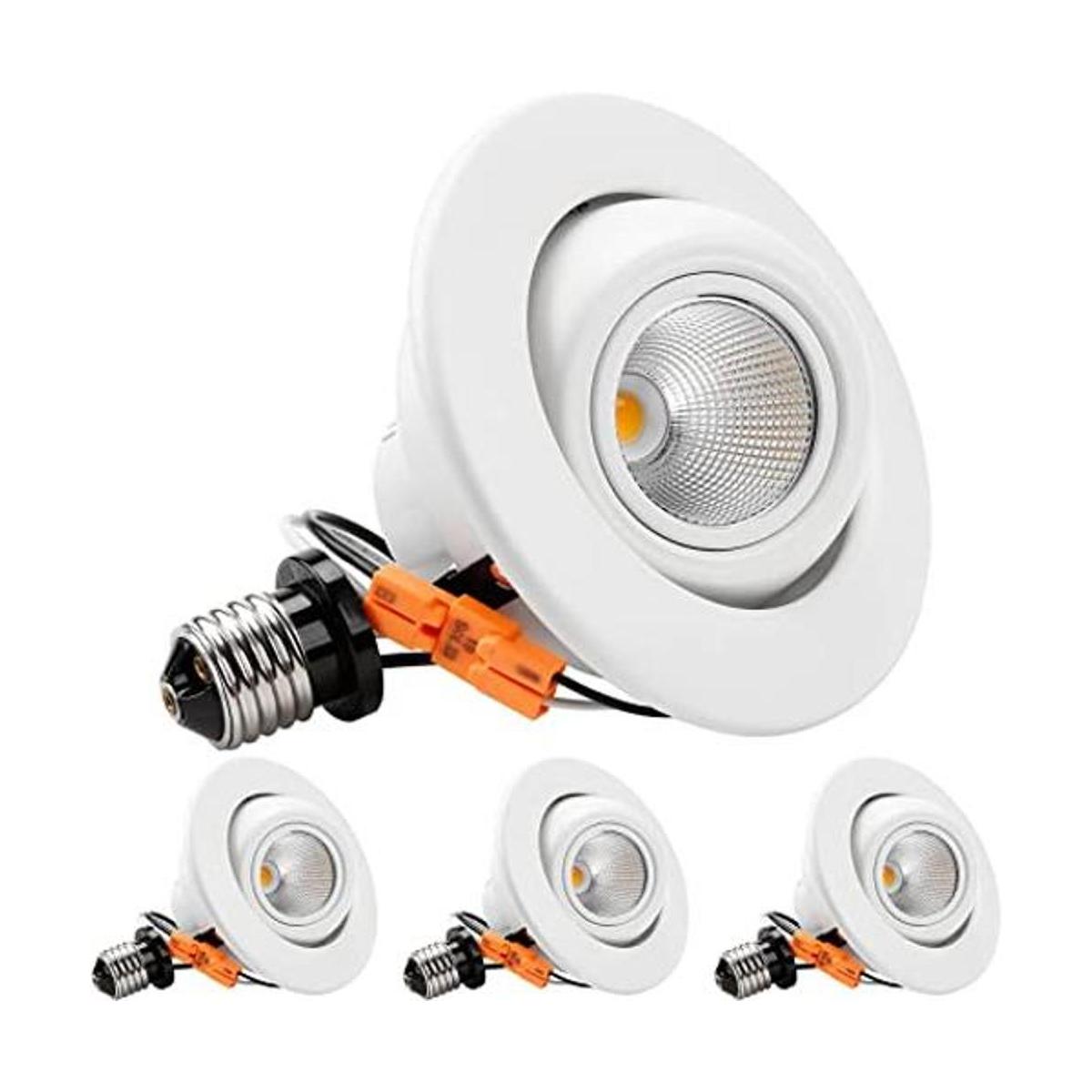TORCHSTAR 4 Inch LED Gimbal Recessed Light Adjustable CRI