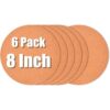 Paquete de 6 posavasos de corcho de 8 pulgadas platos_1